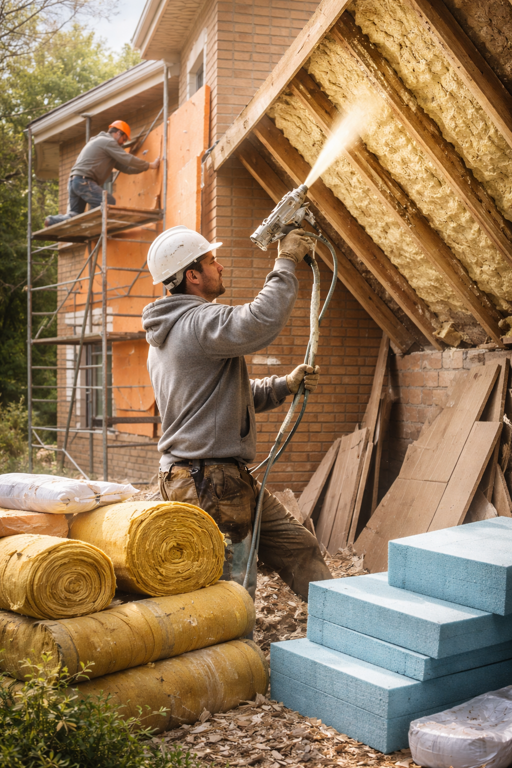 Утепление домов в Азнакаево под ключ от 4310 руб/м2 | Профессионально — ТепломастерЗнк