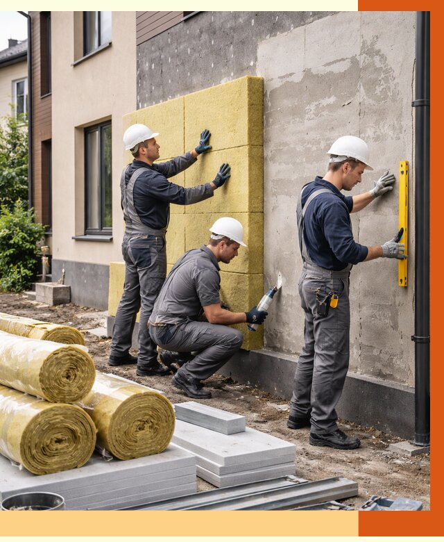 Утепление таунхауса в Азнакаево от 7389 руб/м2 — комплекс под ключ | ТепломастерЗнк