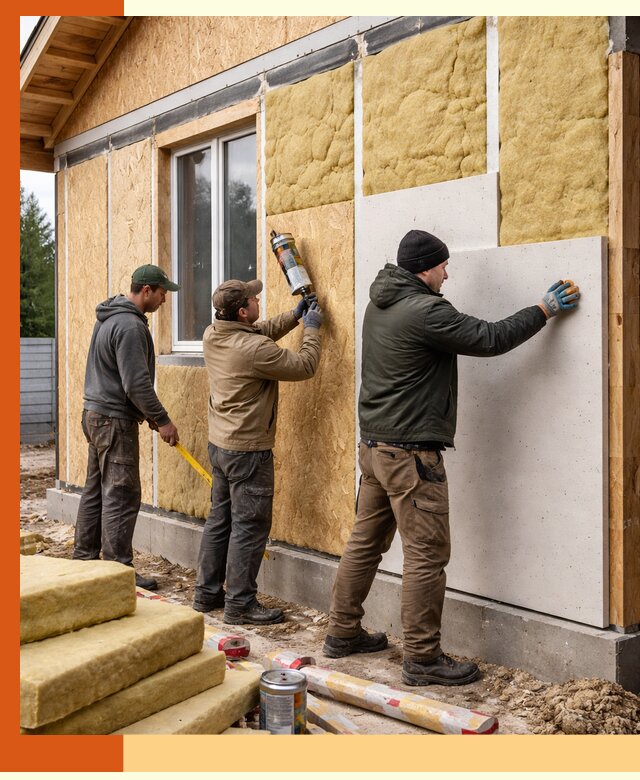 Профессиональное утепление дома из SIP-панелей в Азнакаево