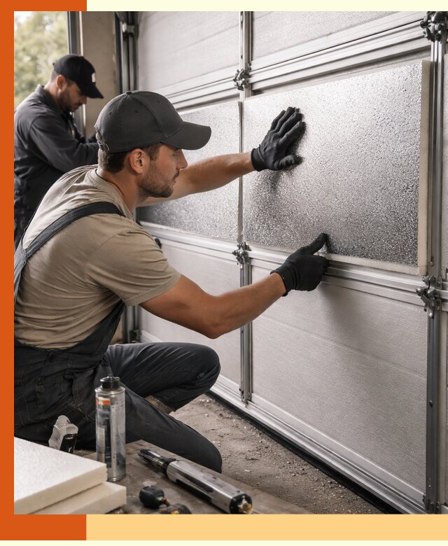 Утепление гаражных ворот в Азнакаево качественно и надежно