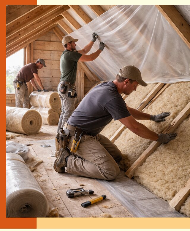 Утепление крыши изнутри в Азнакаево: профессионально и надежно