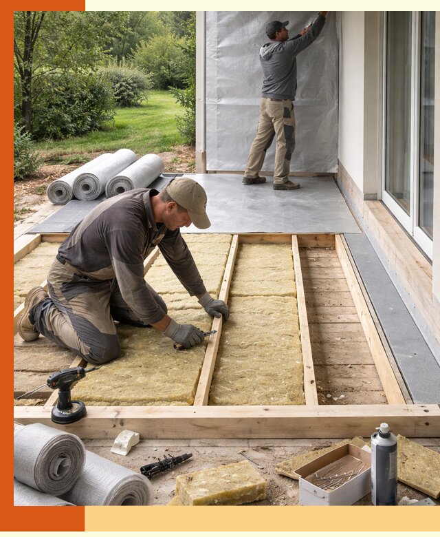 Утепление террасы в Азнакаево — тепло и защита круглогодично