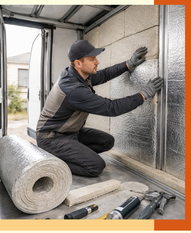 Утепление фургона рефрижератора в Азнакаево от 12828 руб./м² под ключ | ТепломастерЗнк