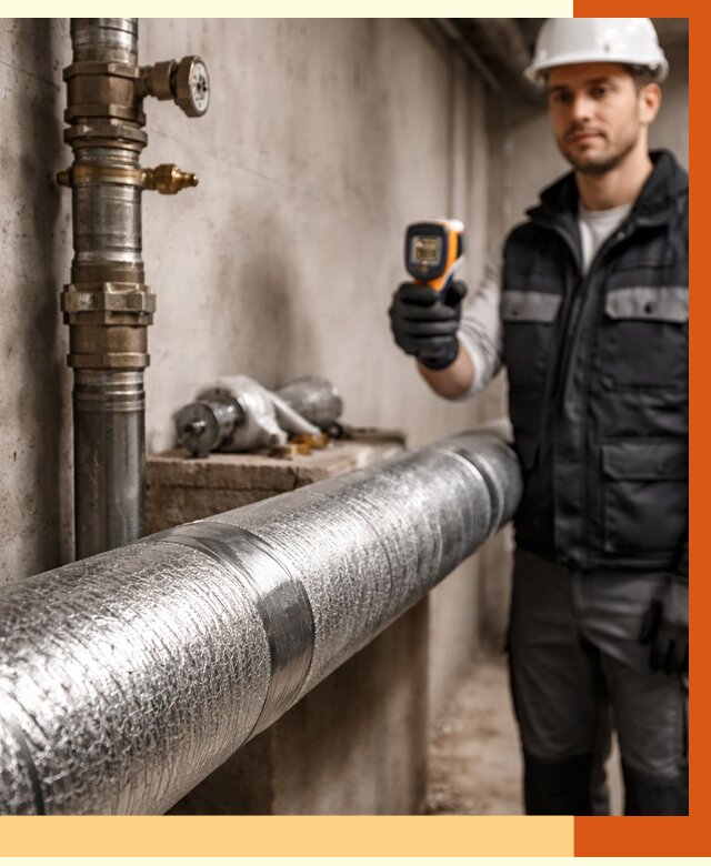 Утепление труб водоснабжения в Азнакаево от 8723 руб. за м² — услуги ТепломастерЗнк