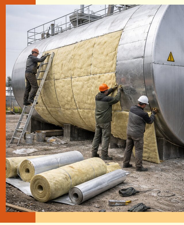 Утепление резервуаров с топливом в Азнакаево надежно и экономично