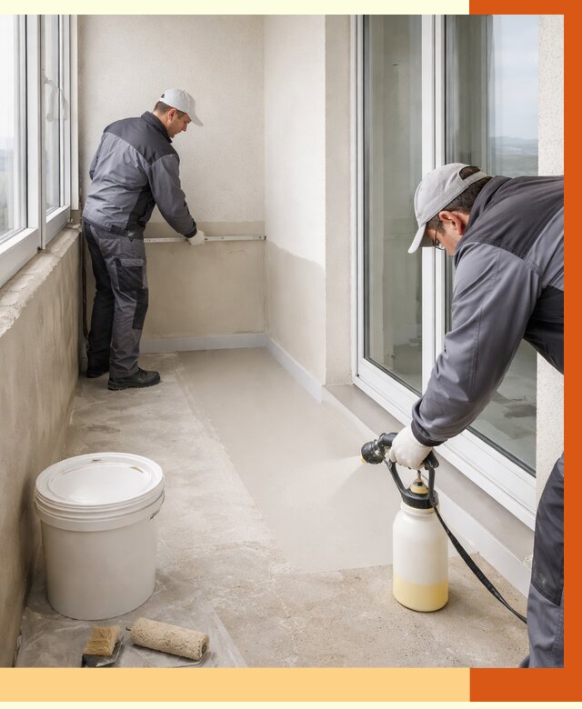 Утепление балкона жидкой теплоизоляцией в Азнакаево от 5901 руб./м2 | ТепломастерЗнк