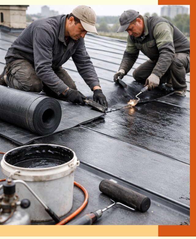 Гидроизоляция фальцевой кровли в Азнакаево от 7697 руб. под ключ | ТепломастерЗнк