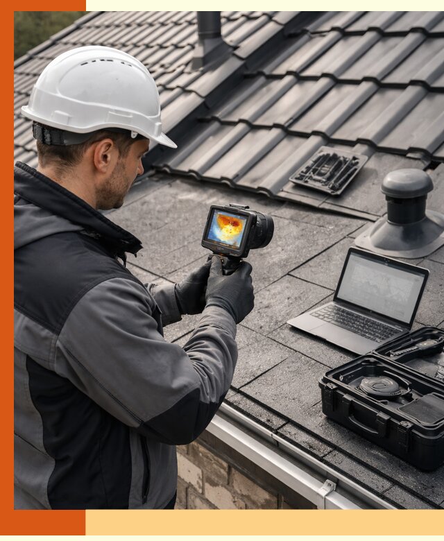 Тепловизионное обследование кровли в Азнакаево для выявления дефектов