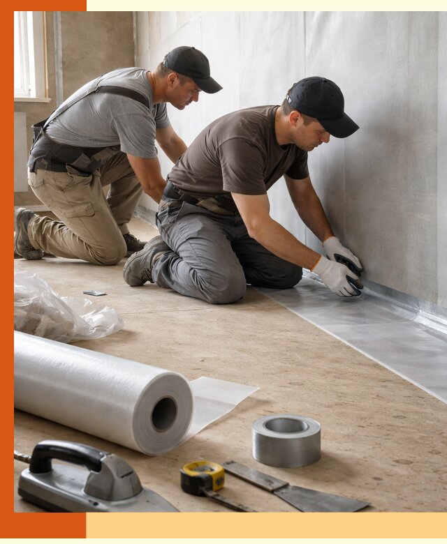 Монтаж пароизоляции для дома и помещений в Азнакаево